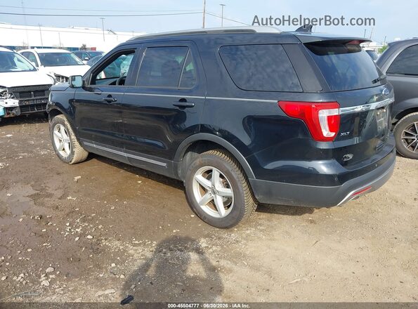 1FM5K8D87HGD82265 2017 FORD EXPLORER Black Tył lewy