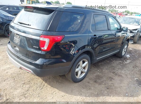 1FM5K8D87HGD82265 2017 FORD EXPLORER Black Tył prawy