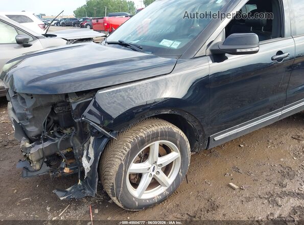 1FM5K8D87HGD82265 2017 FORD EXPLORER Black Widok z przodu