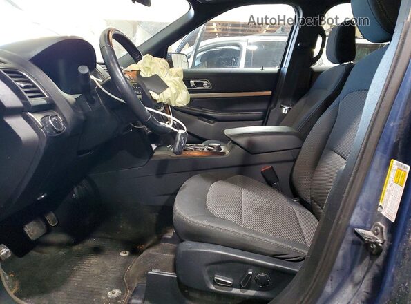 1FM5K8D87JGA33984 2018 FORD EXPLORER Blue წინა სალონის ხედი
