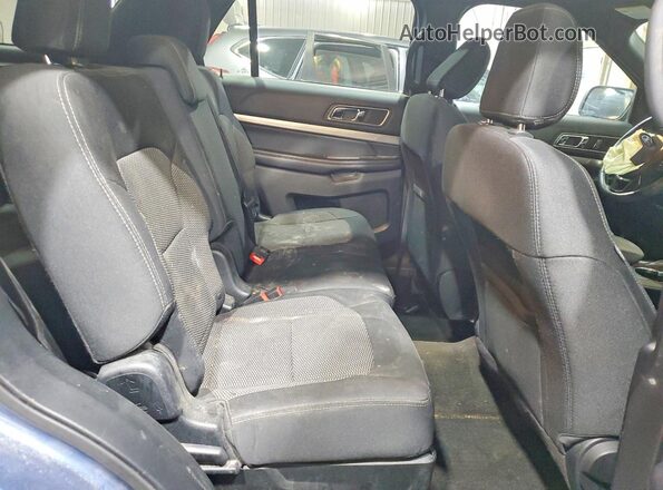 1FM5K8D87JGA33984 2018 FORD EXPLORER Blue უკანა სალონის ხედი