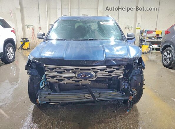 1FM5K8D87JGA33984 2018 FORD EXPLORER Blue წინა ხედი