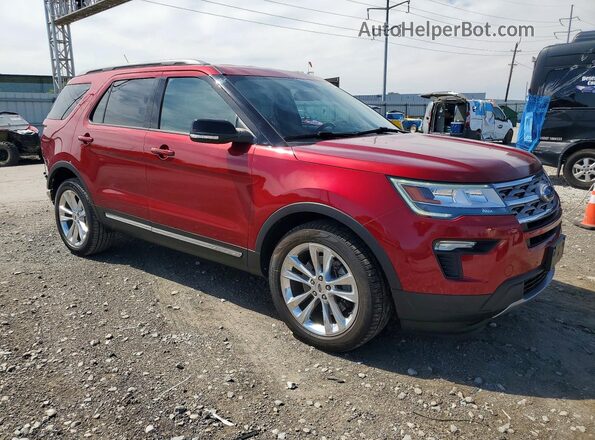 1FM5K8D87JGA65494 2018 FORD EXPLORER Red წინა მარჯვენა