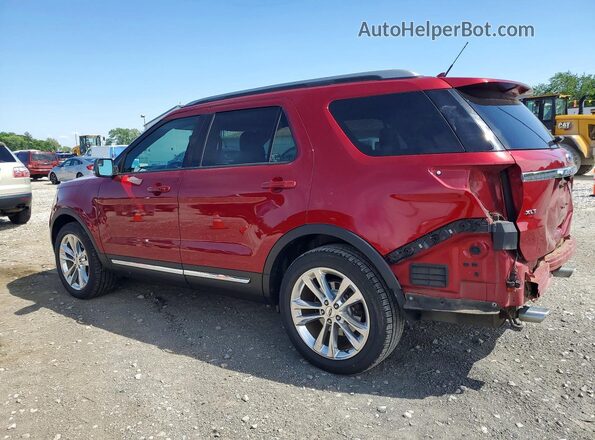 1FM5K8D87JGA65494 2018 FORD EXPLORER Red უკანა მარცხენა