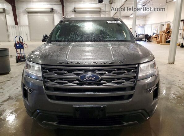 1FM5K8D87JGC41590 2018 FORD EXPLORER Gray Դիմացի տեսք