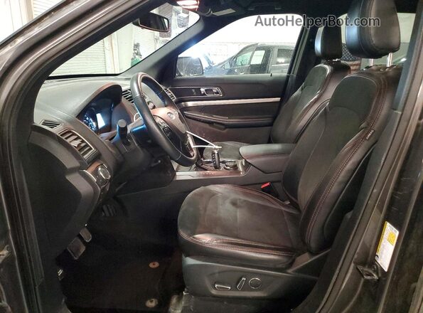1FM5K8D87JGC41590 2018 FORD EXPLORER Gray Սալոնի դիմացի տեսք