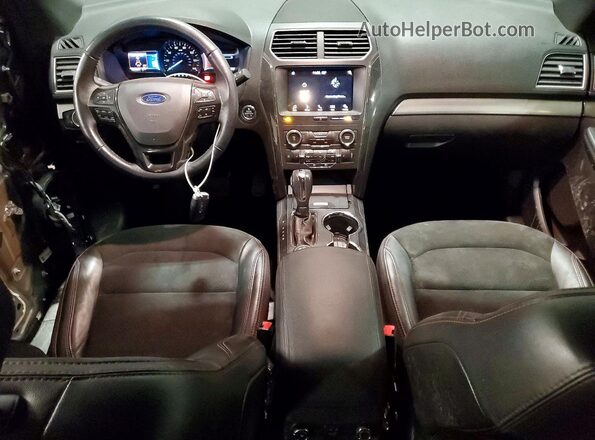 1FM5K8D87JGC41590 2018 FORD EXPLORER Gray Առջևի վահանակի տեսք