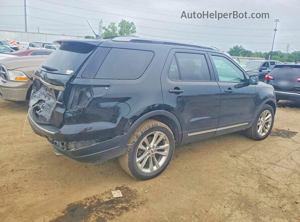 1FM5K8D87JGC83578 2018 FORD EXPLORER Black Trasero derecho