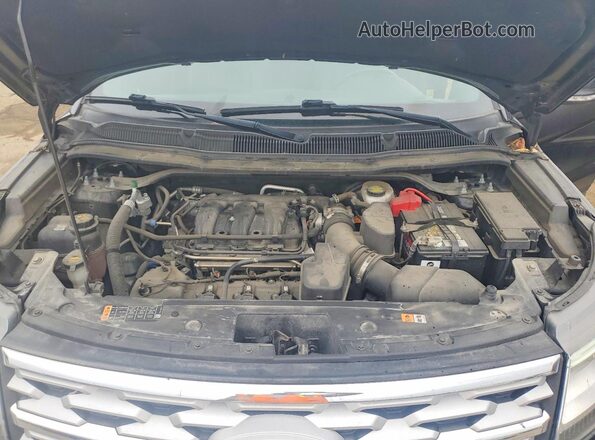 1FM5K8D87JGC83578 2018 FORD EXPLORER Black Vista del compartimento del motor