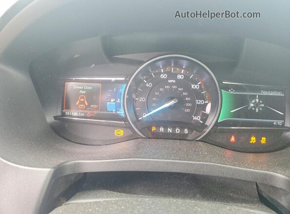 1FM5K8D87JGC83578 2018 FORD EXPLORER Black Vista del cuadro de instrumentos