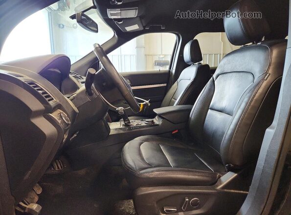 1FM5K8D87JGC83757 2018 FORD EXPLORER Black წინა სალონის ხედი