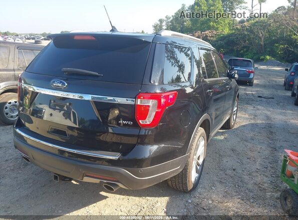 1FM5K8D87JGC93463 2018 FORD EXPLORER Black Tył prawy