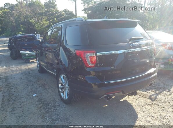 1FM5K8D87JGC93463 2018 FORD EXPLORER Black Tył lewy