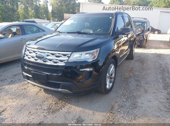 1FM5K8D87JGC93463 2018 FORD EXPLORER Black Przód lewy