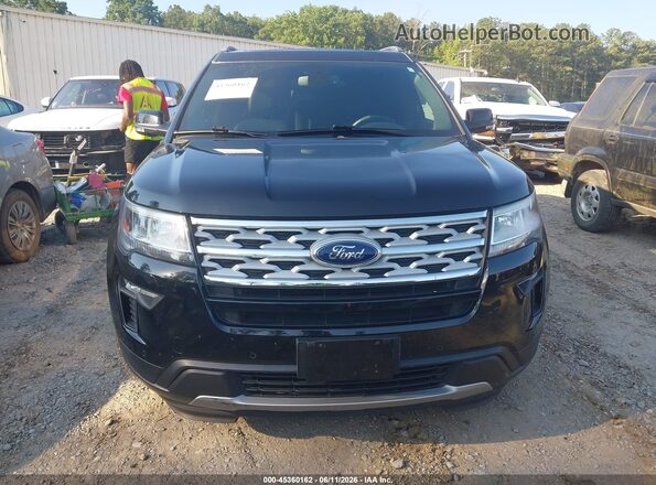 1FM5K8D87JGC93463 2018 FORD EXPLORER Black Widok wnętrza z tyłu