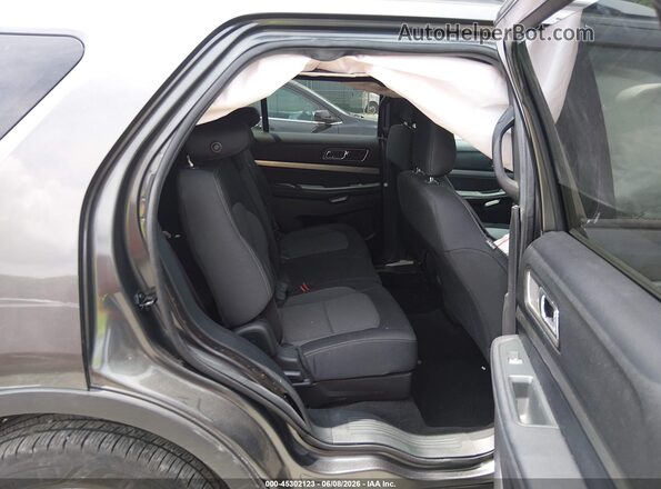 1FM5K8D87KGB01976 2019 FORD EXPLORER Gray Widok naklejki z numerem VIN