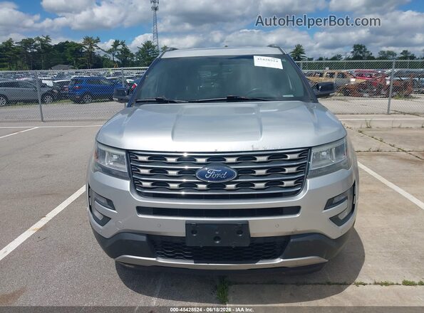 1FM5K8D88HGC79307 2017 FORD EXPLORER Silver ხელსაწყოთა პანელის ხედი