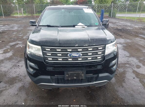 1FM5K8D88HGD74997 2017 FORD EXPLORER Black ხელსაწყოთა პანელის ხედი