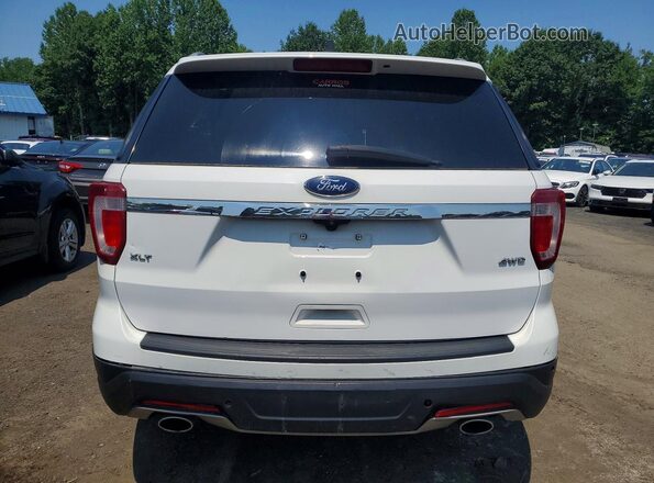 1FM5K8D88JGA17082 2018 FORD EXPLORER White უკანა ხედი