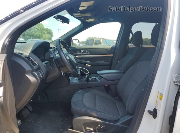 1FM5K8D88JGA17082 2018 FORD EXPLORER White წინა სალონის ხედი
