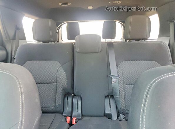 1FM5K8D88JGA17082 2018 FORD EXPLORER White უკანა სავარძლების ხედი