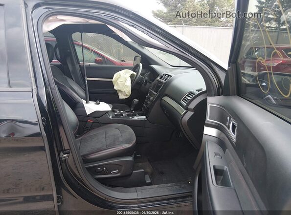 1FM5K8D88JGA68176 2018 FORD EXPLORER Black Вид салону спереду