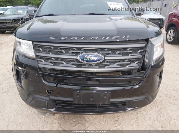 1FM5K8D88JGA68176 2018 FORD EXPLORER Black Вид спереду