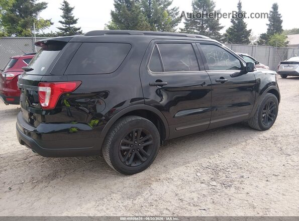 1FM5K8D88JGA68176 2018 FORD EXPLORER Black Задня права чверть
