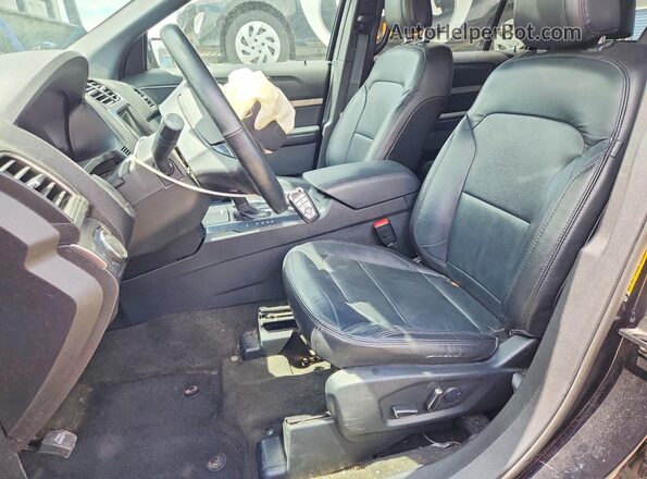 1FM5K8D88JGA74656 2018 FORD EXPLORER Black Вид салону спереду