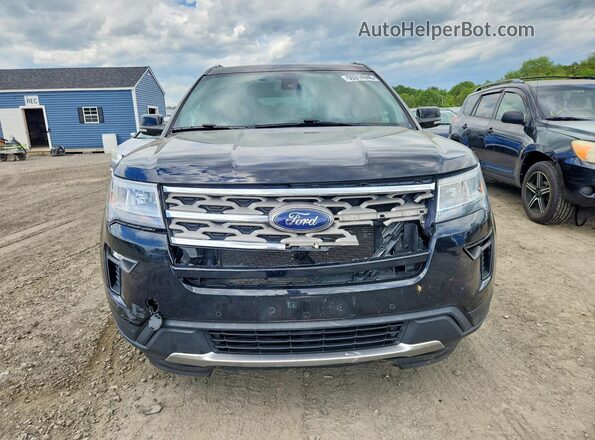 1FM5K8D88JGA74656 2018 FORD EXPLORER Black Вид спереду