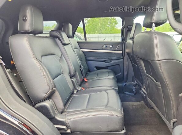 1FM5K8D88JGA74656 2018 FORD EXPLORER Black Вид задньої частини салону