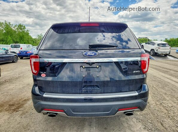 1FM5K8D88JGA74656 2018 FORD EXPLORER Black Вид ззаду