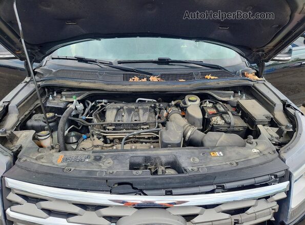 1FM5K8D88JGA74656 2018 FORD EXPLORER Black Вид підкапотного простору