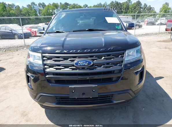 1FM5K8D88JGC24717 2018 FORD EXPLORER Black ხელსაწყოთა პანელის ხედი
