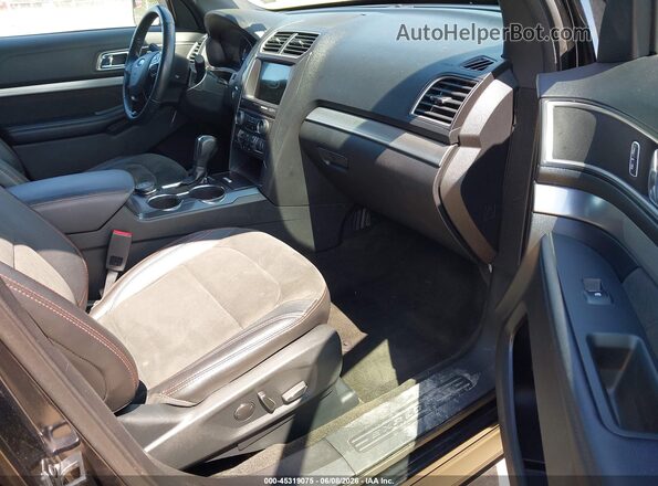 1FM5K8D88JGC24717 2018 FORD EXPLORER Black წინა სალონის ხედი
