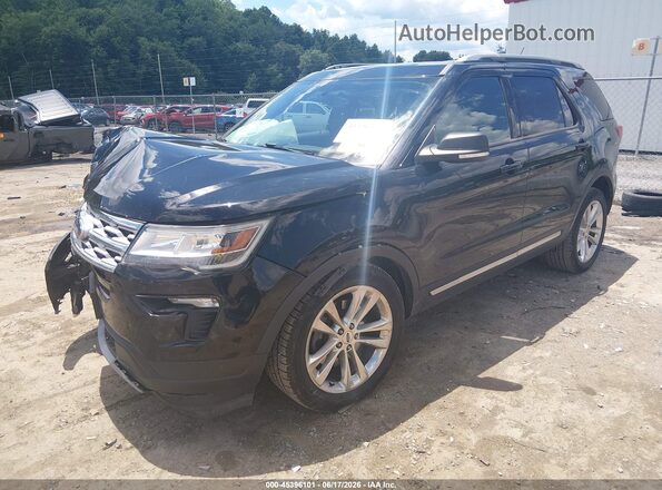 1FM5K8D88KGA45546 2019 FORD EXPLORER Black Front left