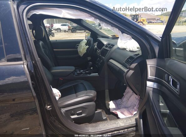1FM5K8D88KGA45546 2019 FORD EXPLORER Black Front interior view