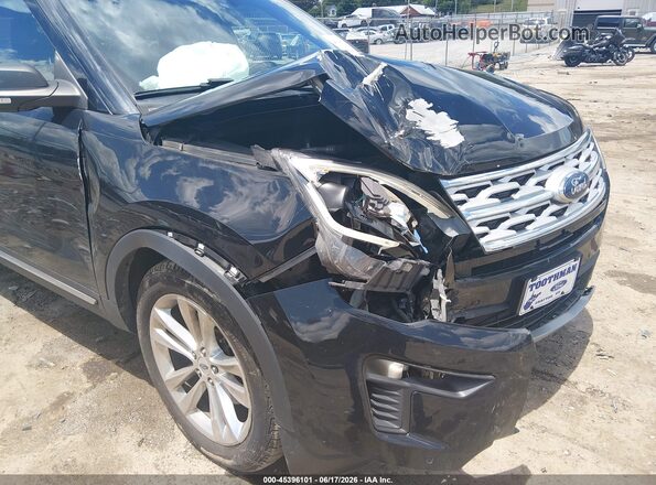 1FM5K8D88KGA45546 2019 FORD EXPLORER Black Front view