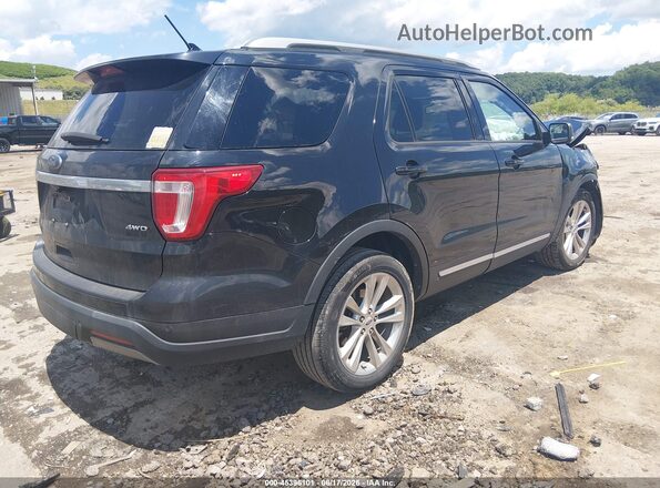 1FM5K8D88KGA45546 2019 FORD EXPLORER Black Rear right