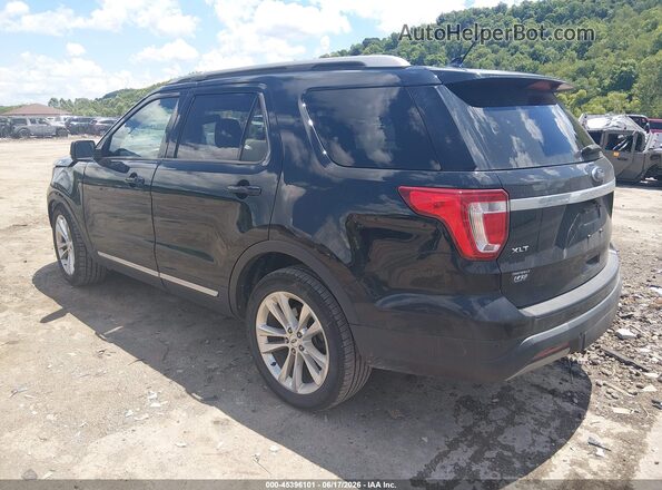 1FM5K8D88KGA45546 2019 FORD EXPLORER Black Rear left