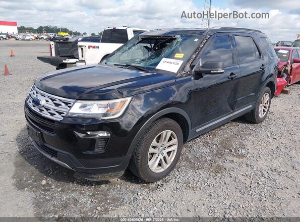 1FM5K8D88KGA61536 2019 FORD EXPLORER Black Przód lewy