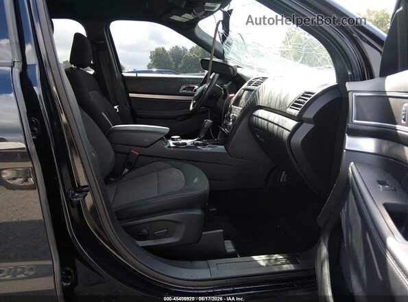 1FM5K8D88KGA61536 2019 FORD EXPLORER Black Widok wnętrza z przodu