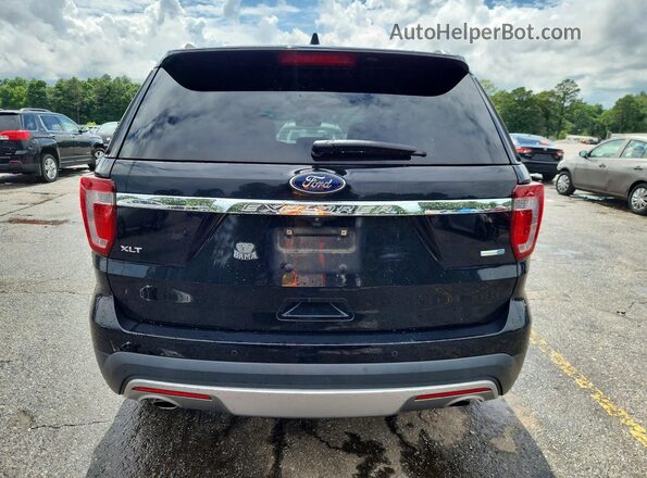 1FM5K8D89GGA71838 2016 FORD EXPLORER Black Вид ззаду