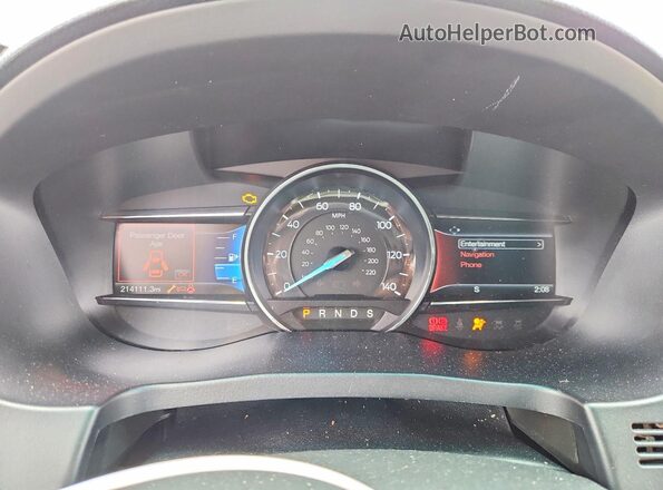 1FM5K8D89GGA71838 2016 FORD EXPLORER Black Вид щитка приладів