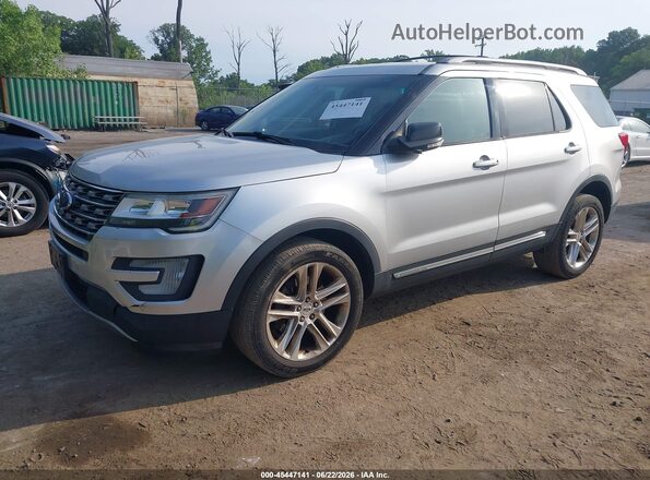 1FM5K8D89GGC97586 2016 FORD EXPLORER Silver Առջևի ձախ երեք քառորդ տեսարան