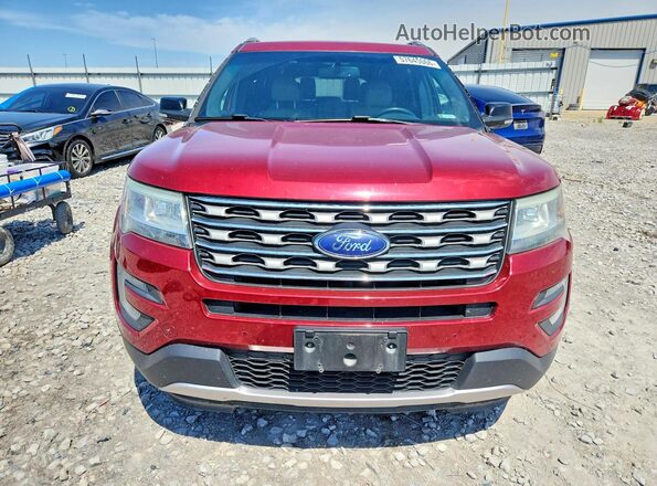 1FM5K8D89GGC98897 2016 FORD EXPLORER Red 