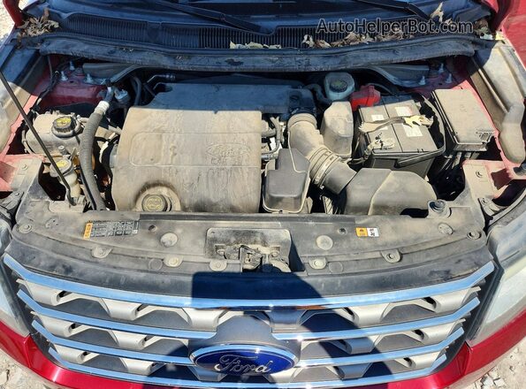 1FM5K8D89GGC98897 2016 FORD EXPLORER Red 