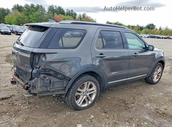 1FM5K8D89HGC16443 2017 FORD EXPLORER Серый Задняя правая четверть
