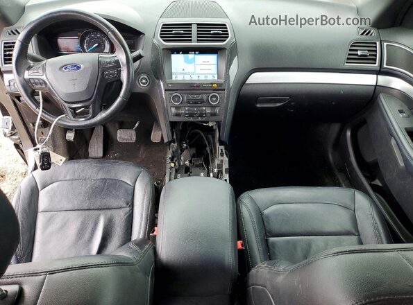 1FM5K8D89HGC16443 2017 FORD EXPLORER Серый Вид панели приборов