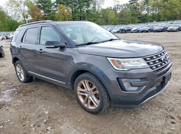 1FM5K8D89HGC16443 2017 FORD EXPLORER Серый Передняя правая четверть